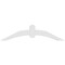 Ekena Millwork Archdale Architectural Grade PVC Gable Bracket, 48"W x 12"H x 2"D x 4"F, 6/12 Pitch GBP048X12X0204ARC00 - alternate 3